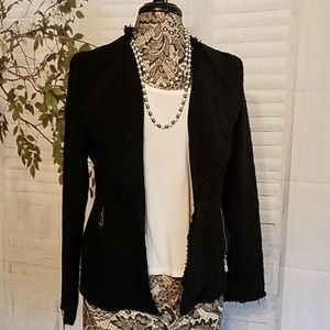 Catherine Malandrino black tweed jacket